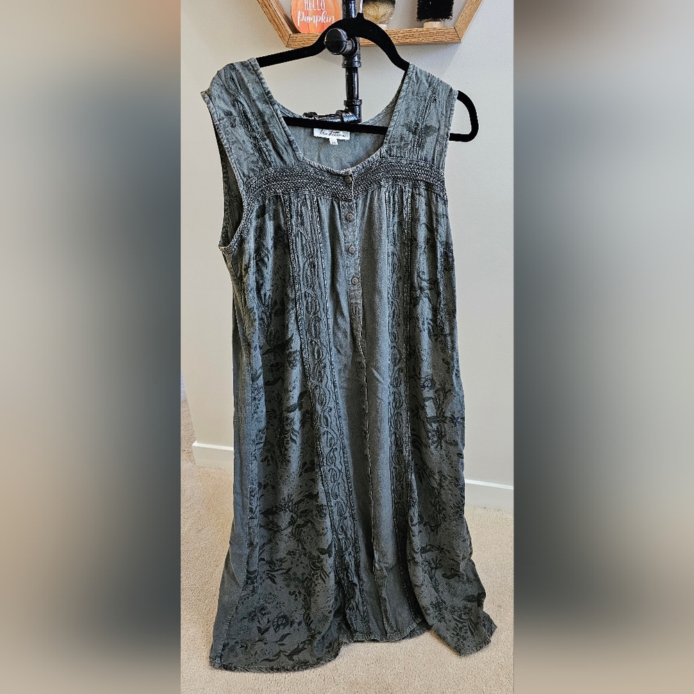 Tradition Olive Casual Dress – Size 18